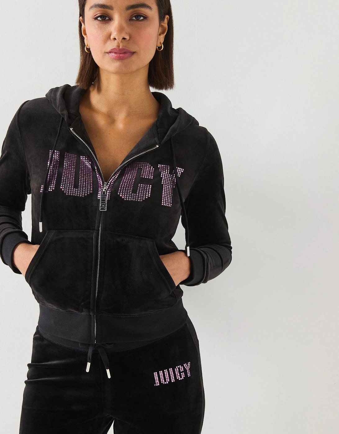 Evy Impact Diamante Hoodie - Black, 6 of 5