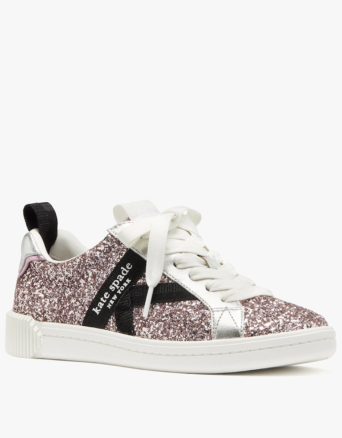 Signature Lace Up Glitter Sneaker - Violet, 5 of 4