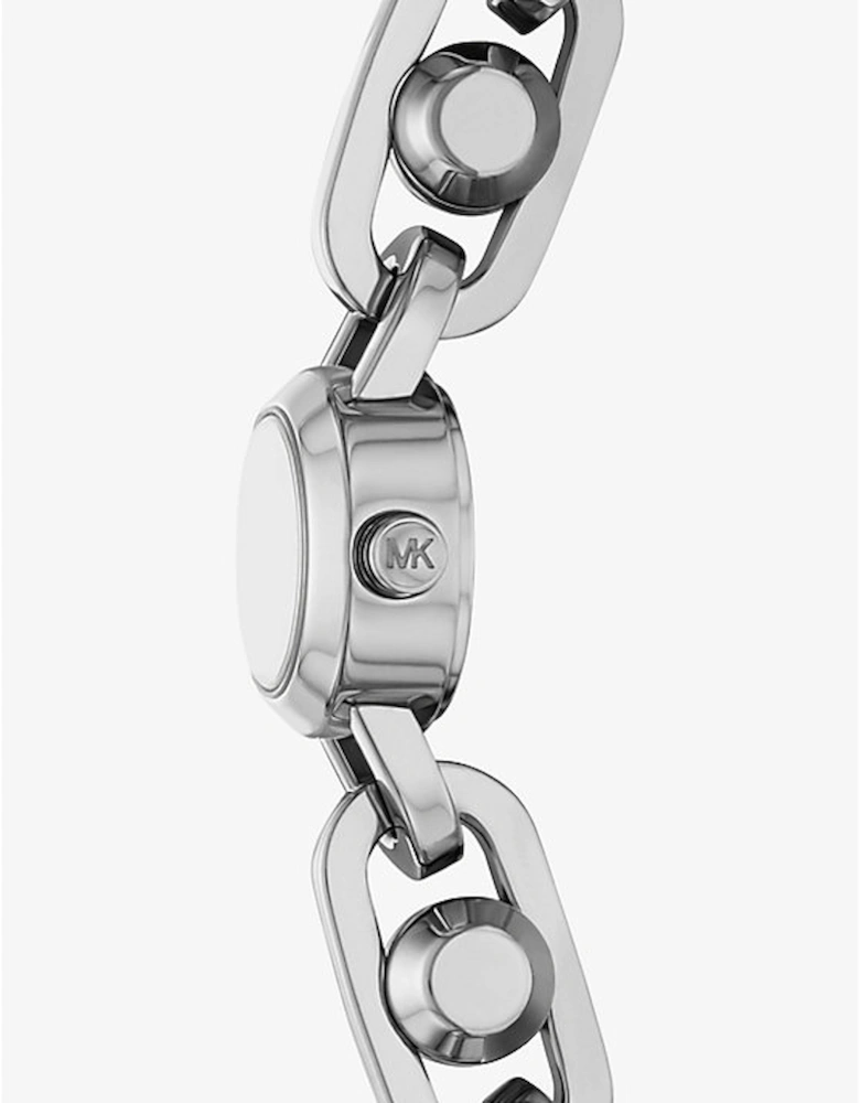 Mini Astor Link Silver-Tone Bracelet Watch