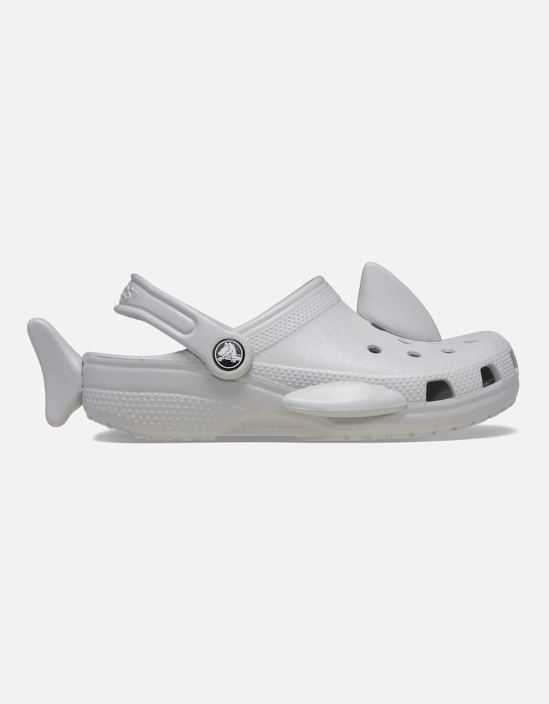 Kids Classic Iam Shark Clog - Light Grey