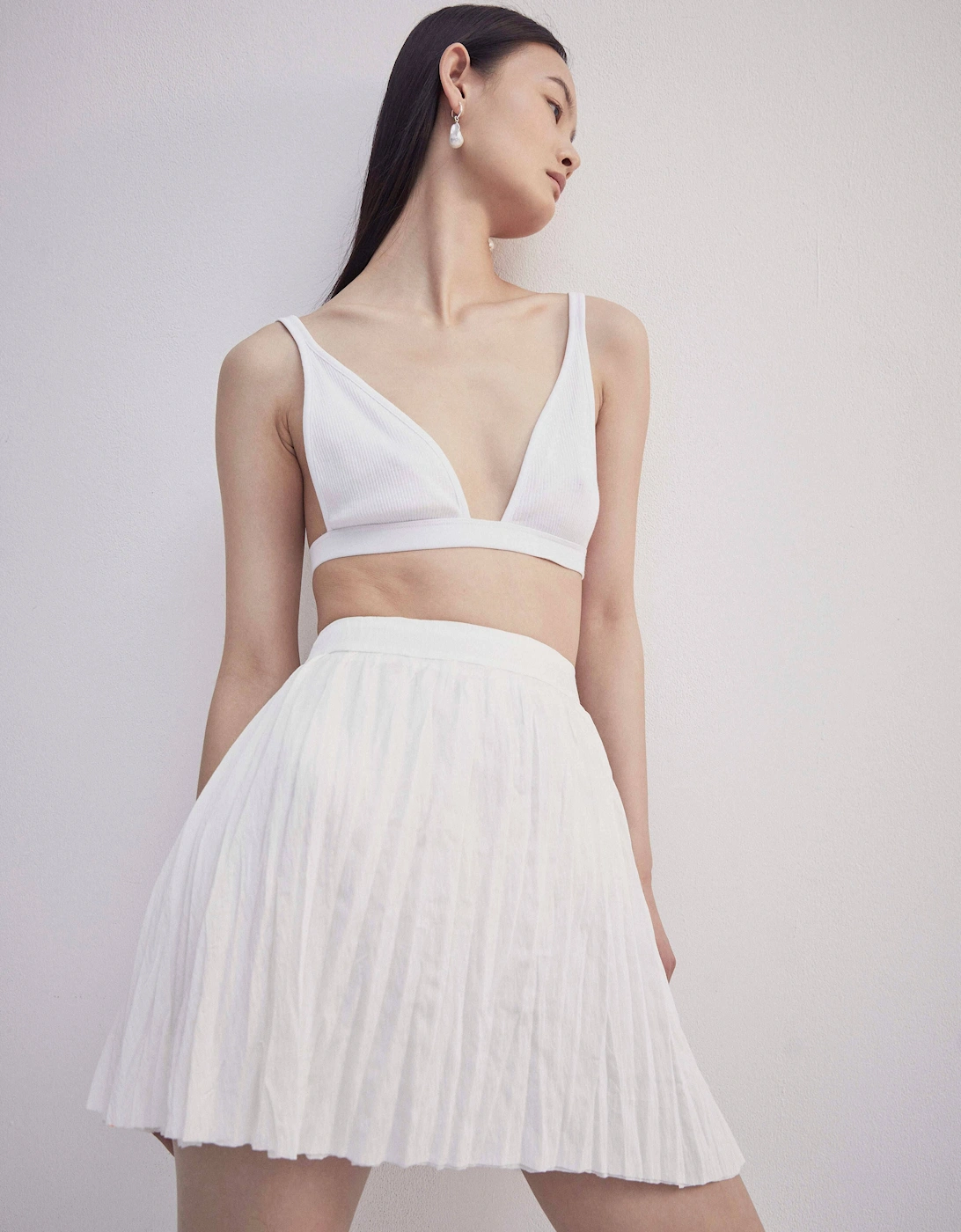 Tera Skirt in White, 4 of 3