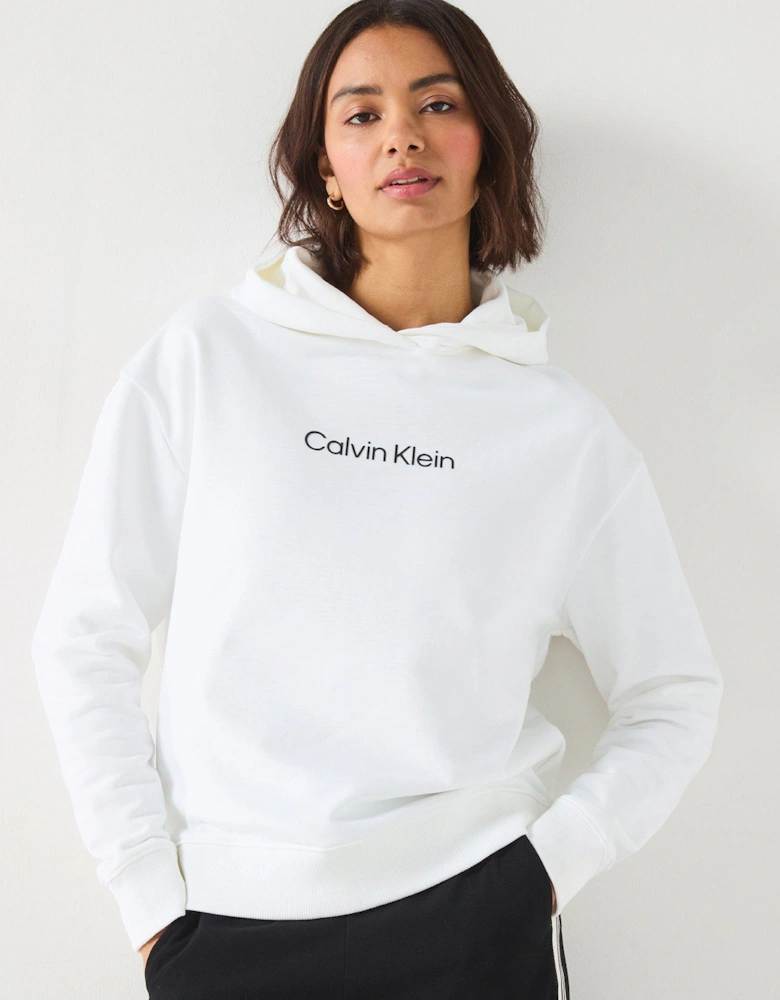 Hero Logo Hoodie - White