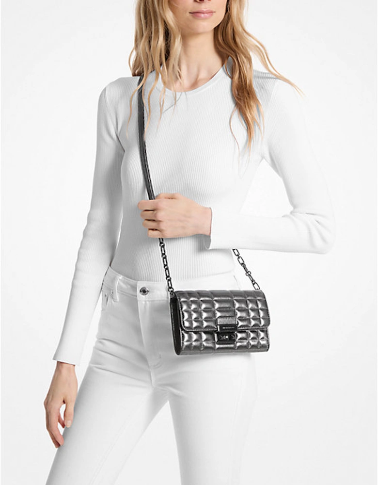 Tribeca Metallic Leather Convertible Crossbody Bag