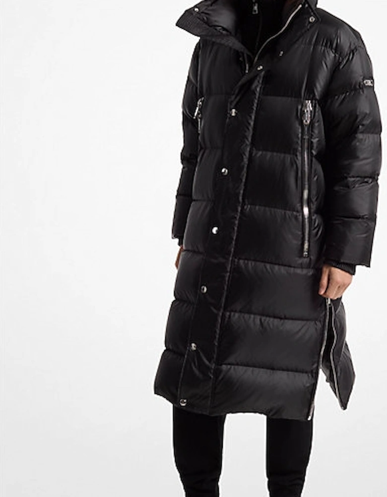 Satin Ciré Puffer Coat