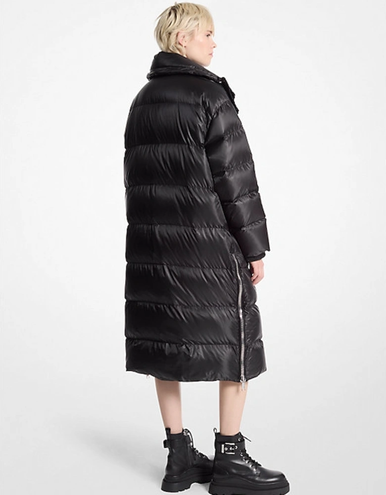 Satin Ciré Puffer Coat