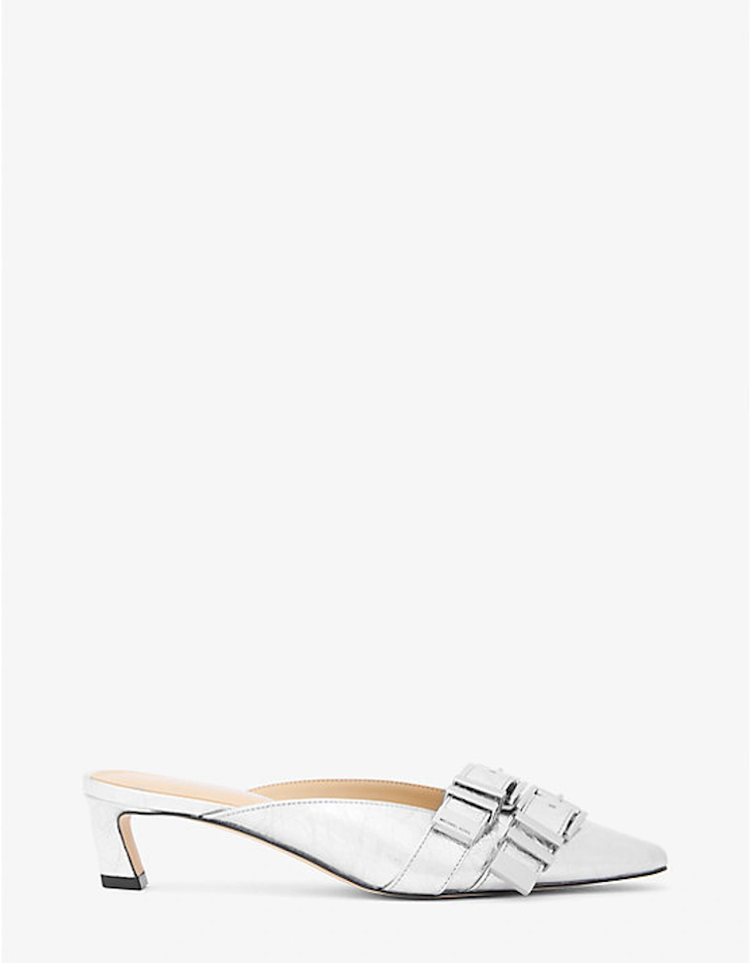 Darrington Crackled Metallic Leather Mule