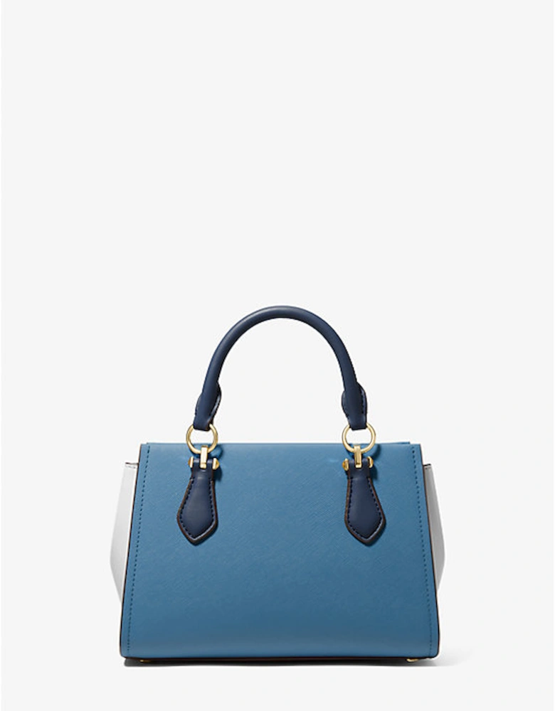 Marilyn Small Color-Block Saffiano Leather Crossbody Bag