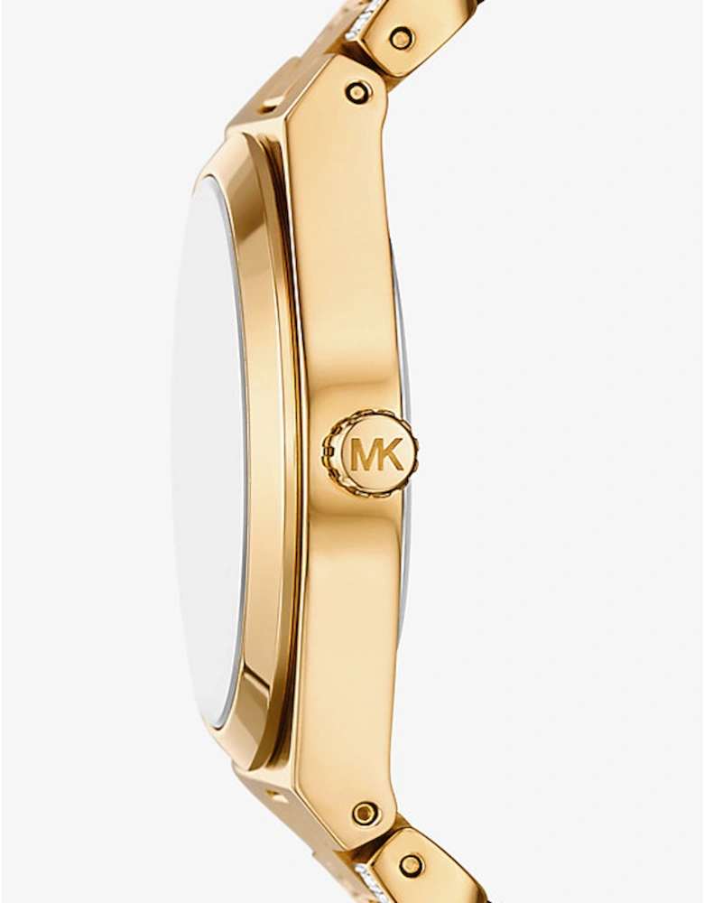 Lennox Pavé Gold-Tone Curb-Link Watch