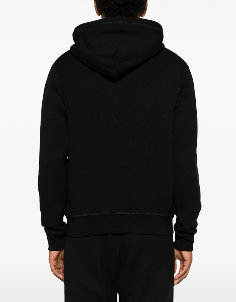 Icon Scribble Cool Fit Hoodie in Black