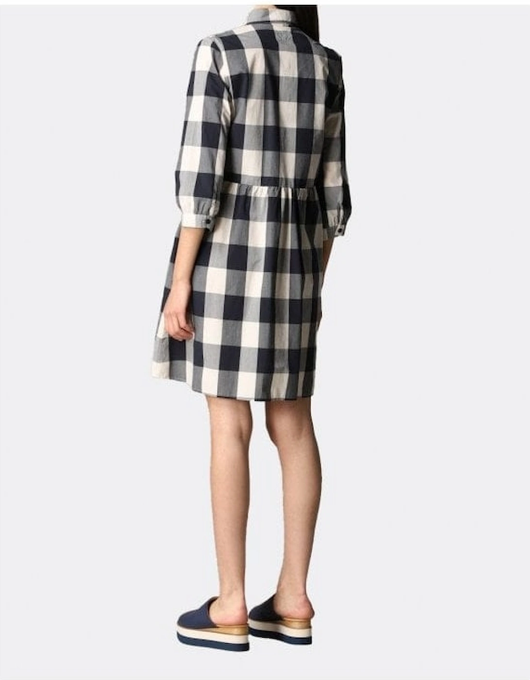 Collared Check Dress