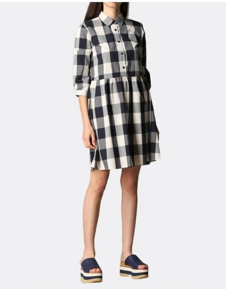 Collared Check Dress