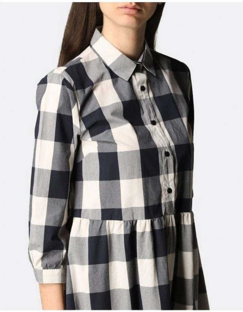 Collared Check Dress