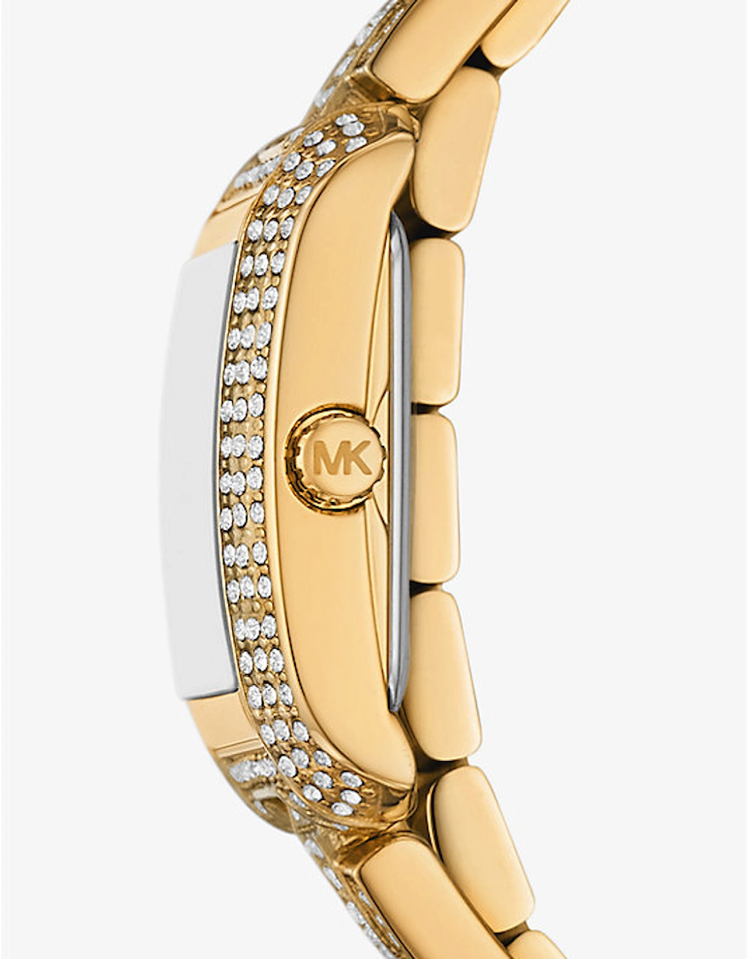 Petite Emery Pavé Gold-Tone Double Wrap Watch