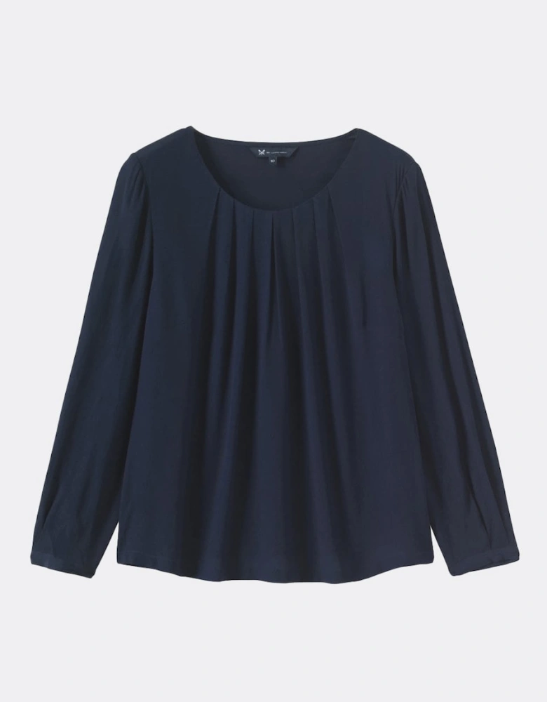 Pleat Neck Womens Top