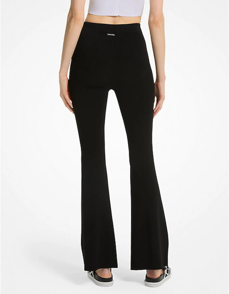 Stretch Knit Flared Legging