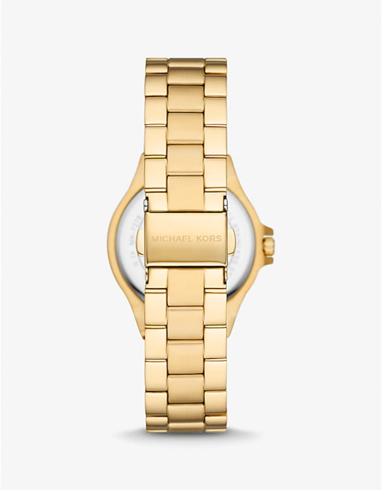 Mini Lennox Pavé Gold-Tone Watch