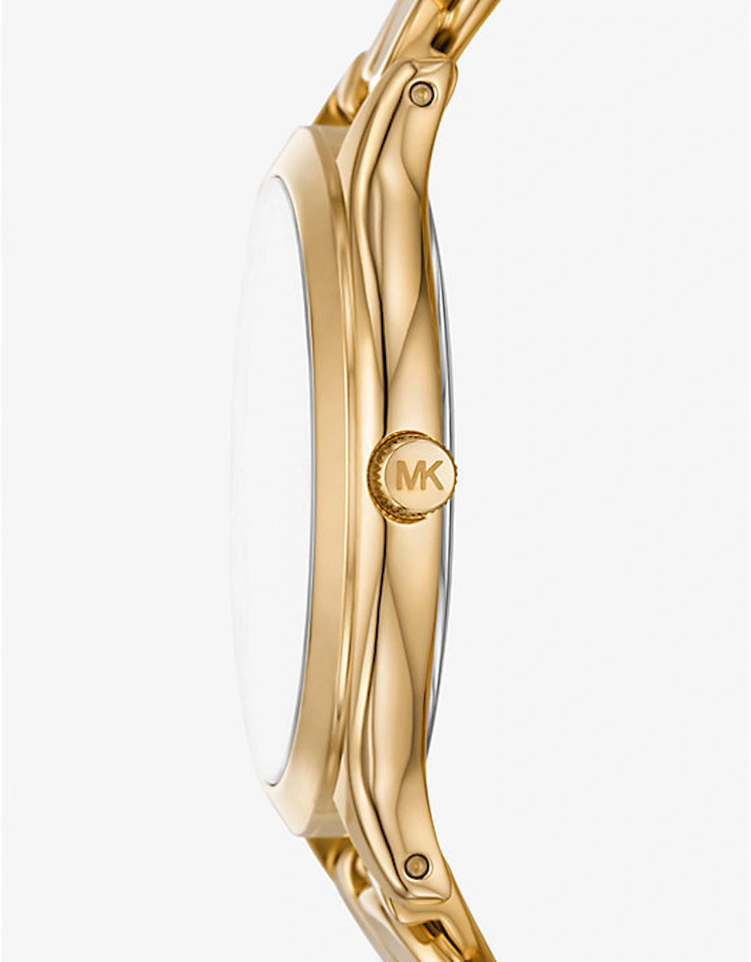 Slim Runway Gold-Tone Curb-Link Watch