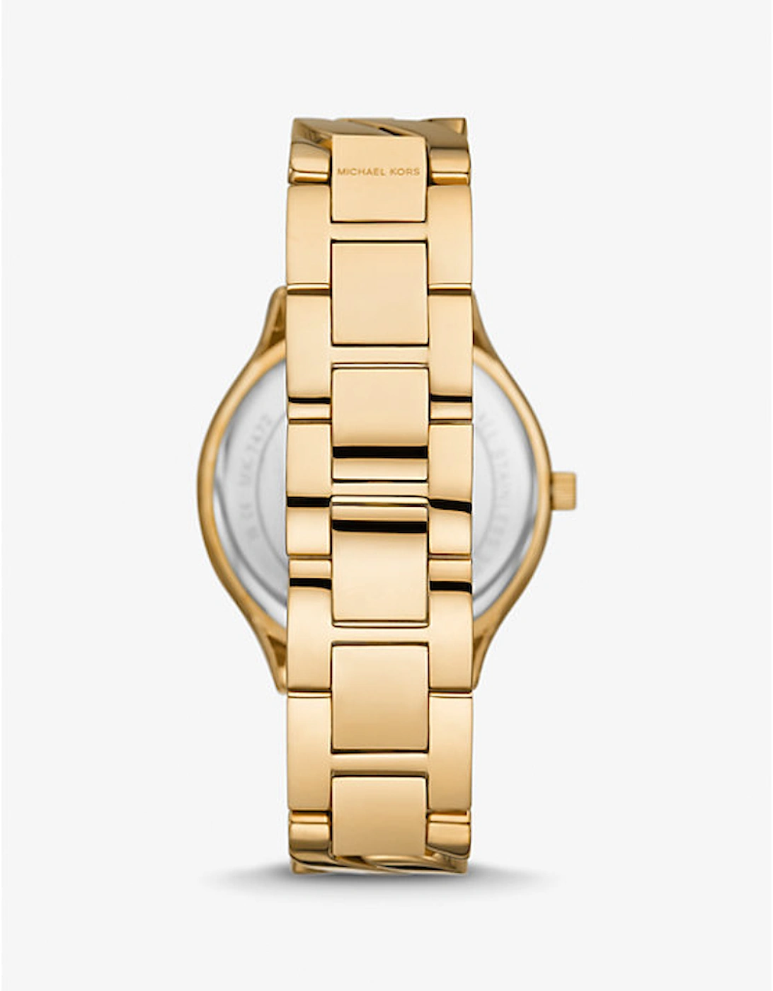 Slim Runway Gold-Tone Curb-Link Watch