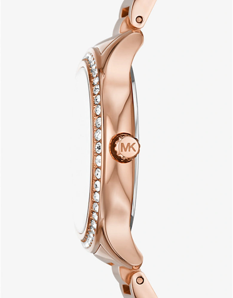 Sage Pavé Rose Gold-Tone Watch