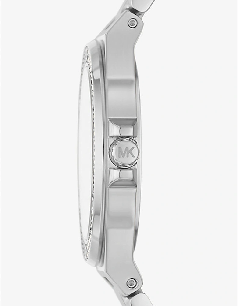 Mini Lennox Pavé Silver-Tone Watch