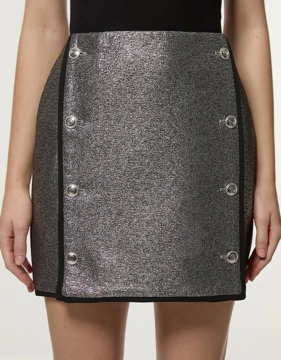 Jacquard Tailored Mini Skirt