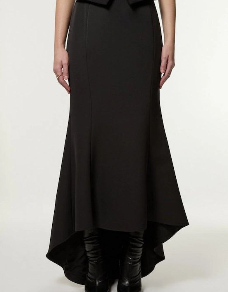 Tailored Fishtail Maxi Skirt