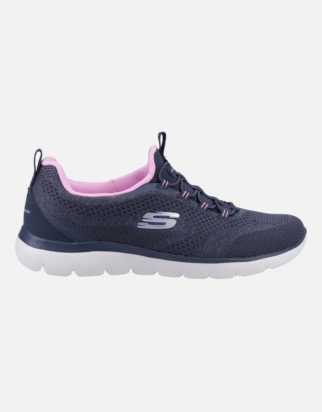 Womens Summits New Nature 150120-NVPK Navy/Pink Slip On Shoe