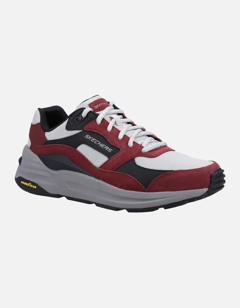 Mens Global Jogger 237200-BUGY Burgundy Lace Up Shoe