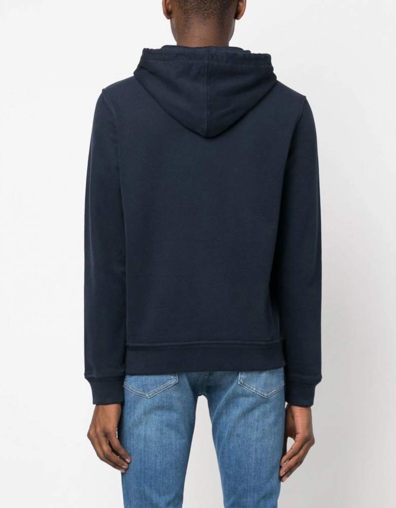 Patch Logo Hooded Top Navy