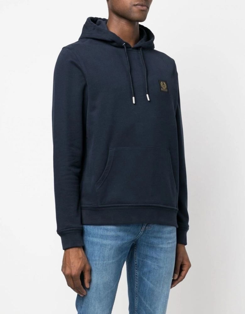 Patch Logo Hooded Top Navy