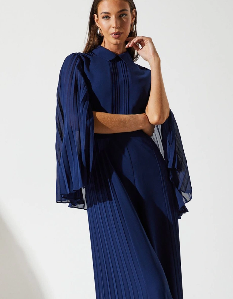 Pleat Wide Leg Jumpsuit