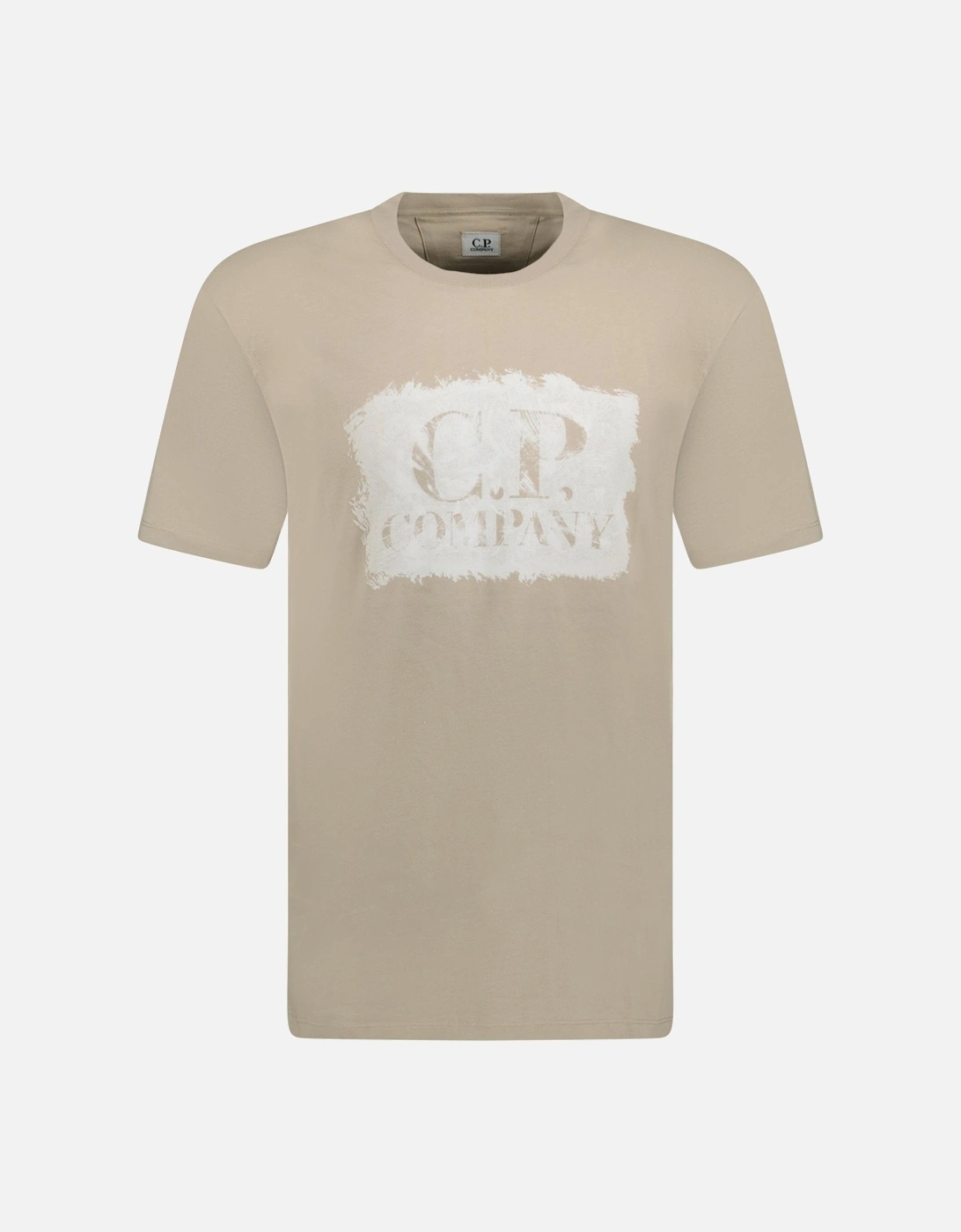 Jersey Graphic Large Logo T-Shirt Beige, 3 of 2