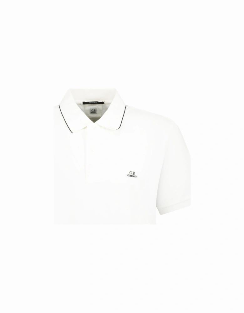 Button Short Sleeve Regular Polo-Shirt White