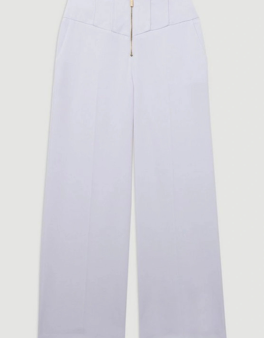 Tailored Stitch Detail Straight Leg Trouser