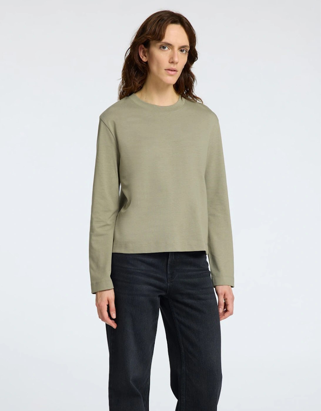 Femme Essential Long Sleeve Boxy Tee Vertiver, 7 of 6