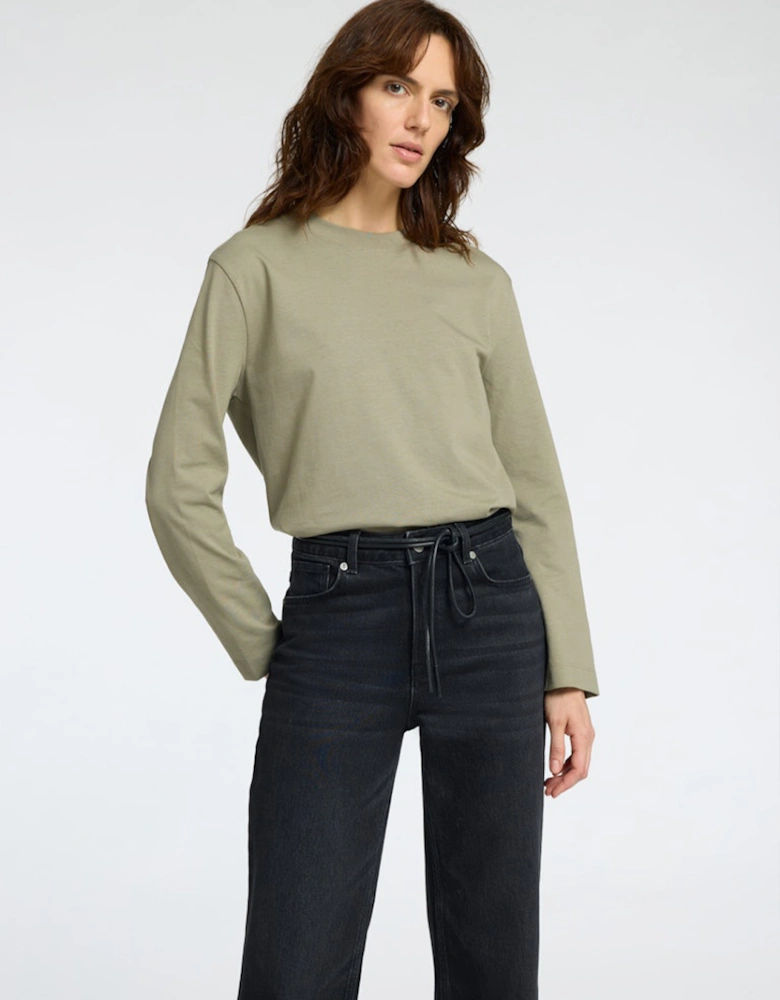 Femme Essential Long Sleeve Boxy Tee Vertiver