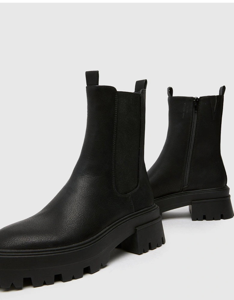 Addilyn Chunky Chelsea Boot - Black