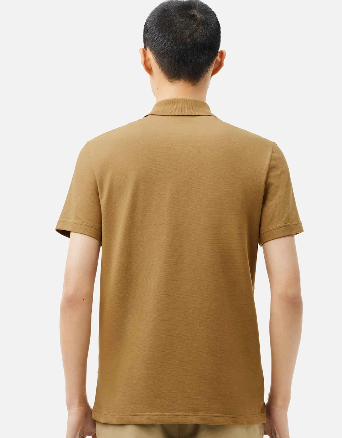 Regular Fit Cotton Blend Polo Shirt Brown