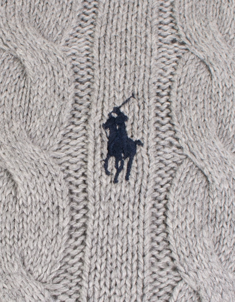 Cable Knit Quarter Zip Jumper