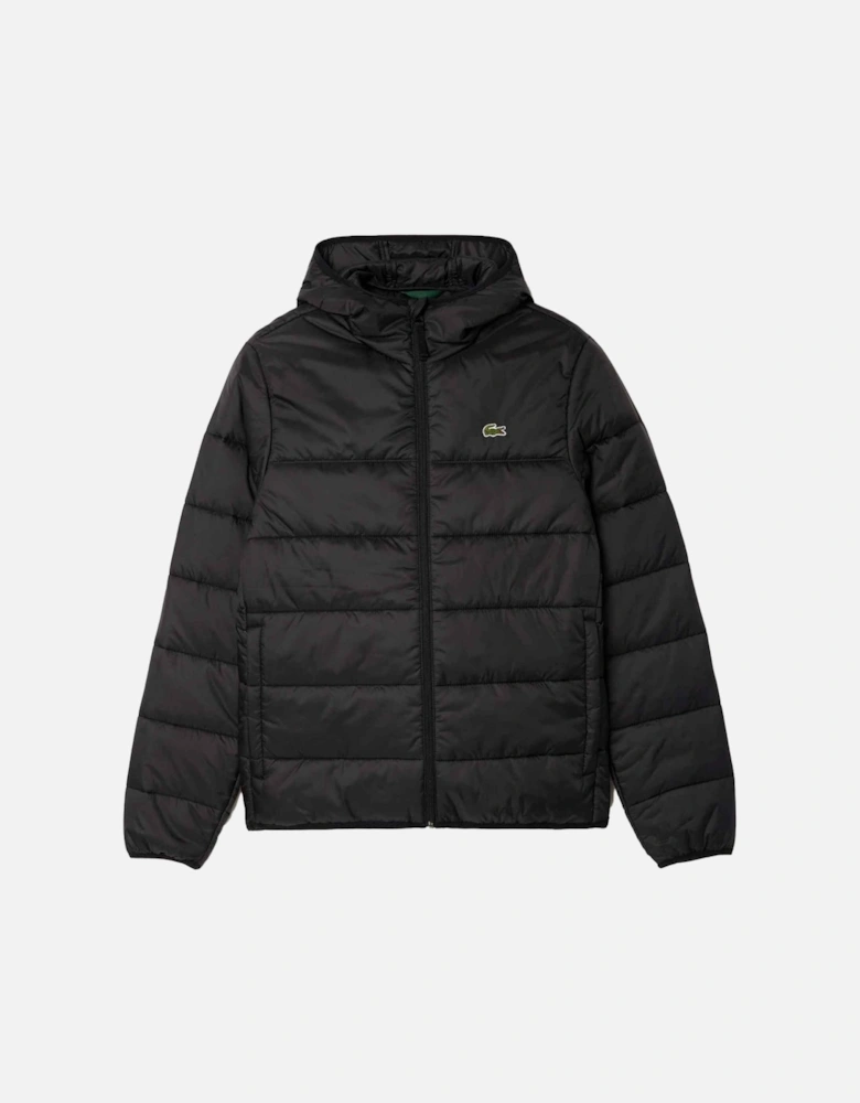 Quilted Puffer Jacket Black