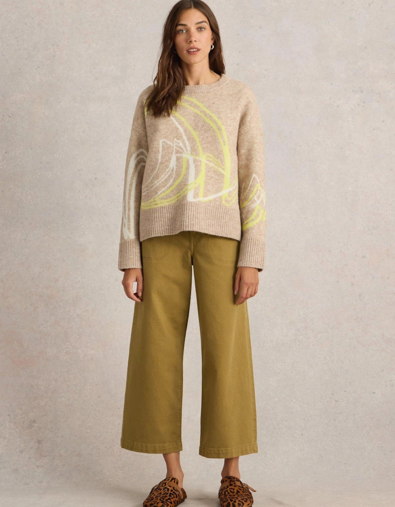 Swirl Jumper - Beige