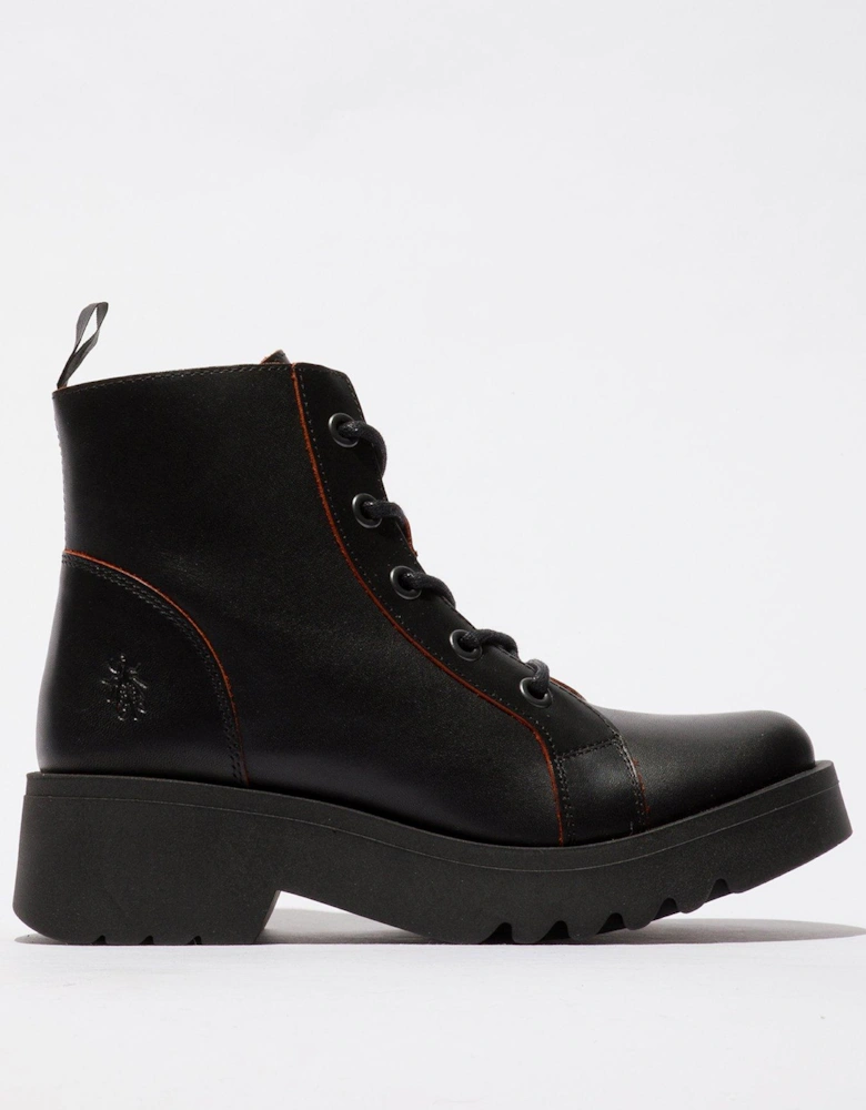 Metz788fly Lace Up Boot - Black/red