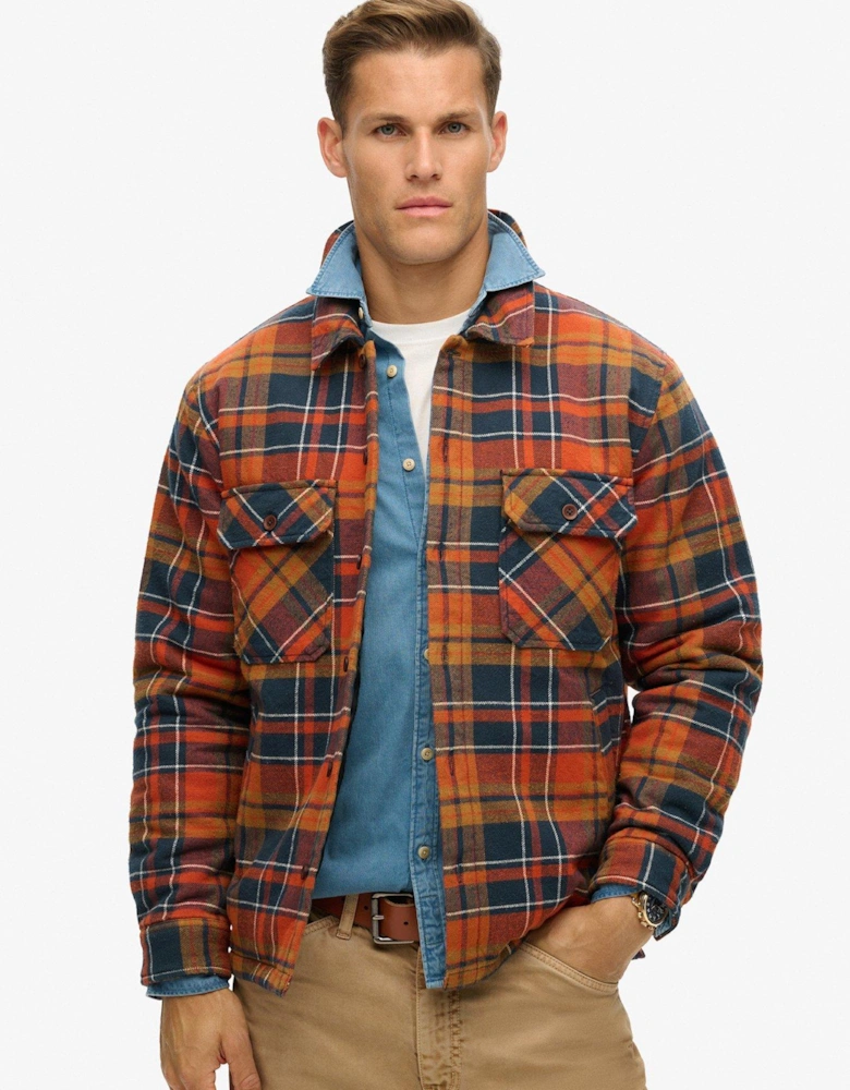 Surplus Flannel Check Quilted Shacket - Multi