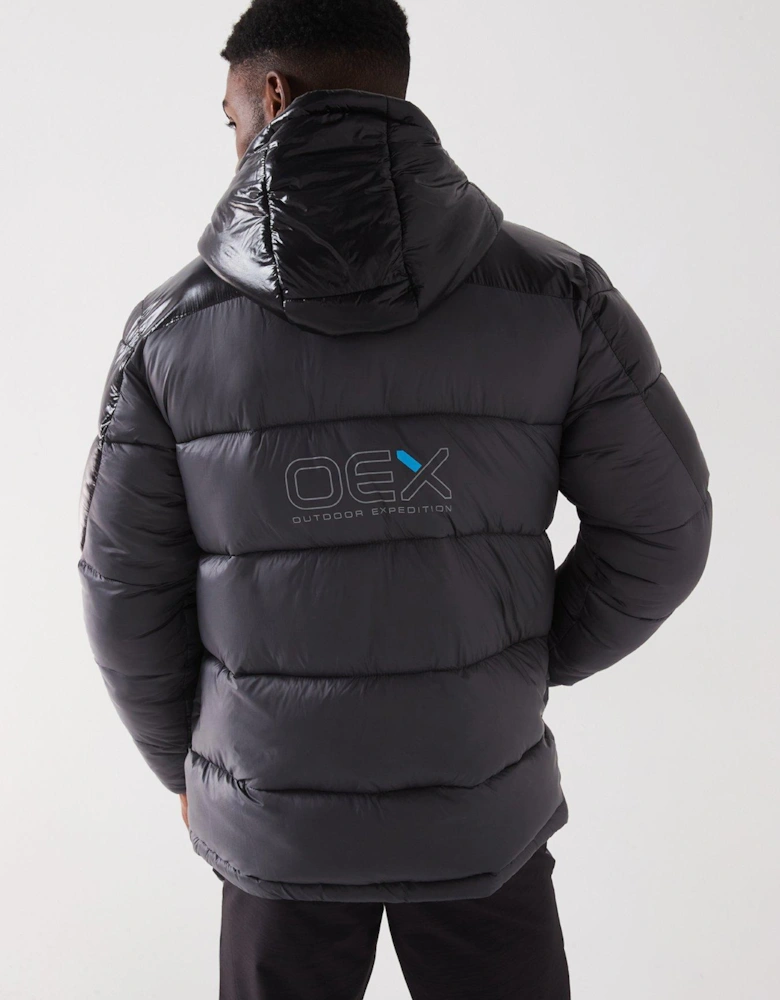Men's Munro Puffer Jacket - Dark Grey