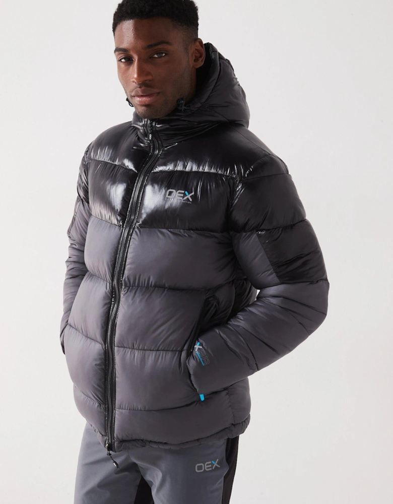 Men's Munro Puffer Jacket - Dark Grey