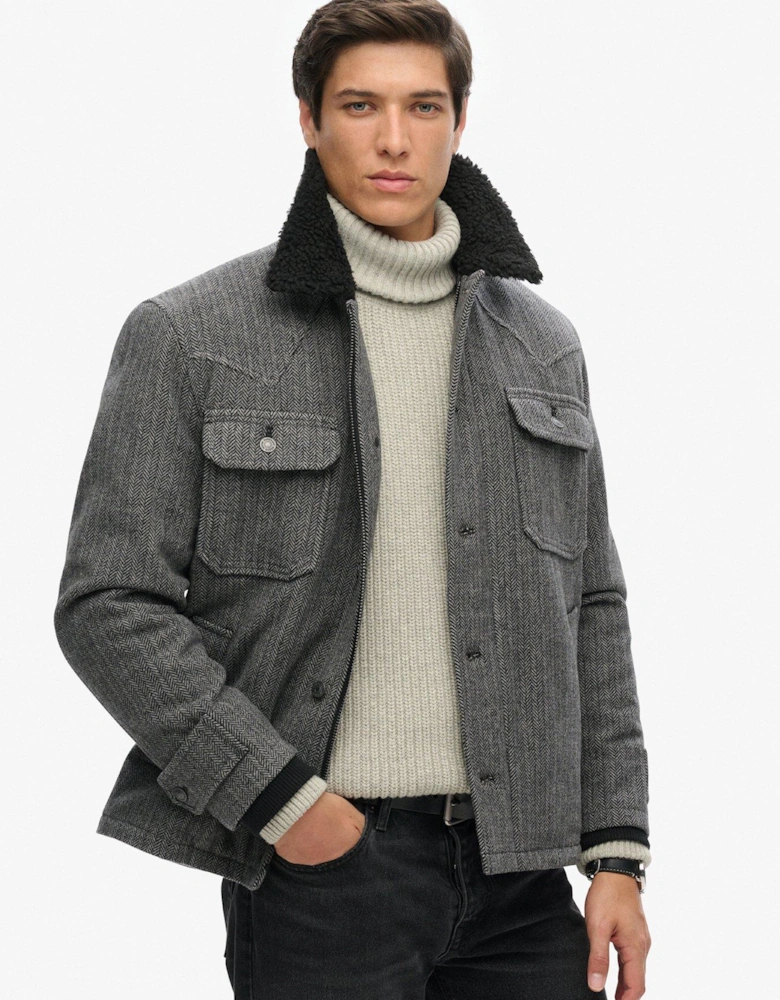 Merchant Wool Blend Chore Jacket - Grey