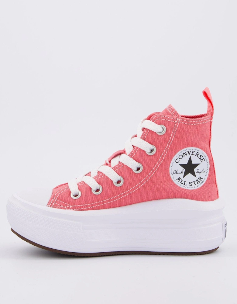 Kids Seasonal Colour Chuck Taylor All Star Move Trainers - Pink