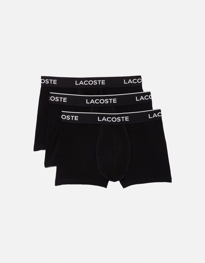 3 Pack Cotton Stretch Trunks Black