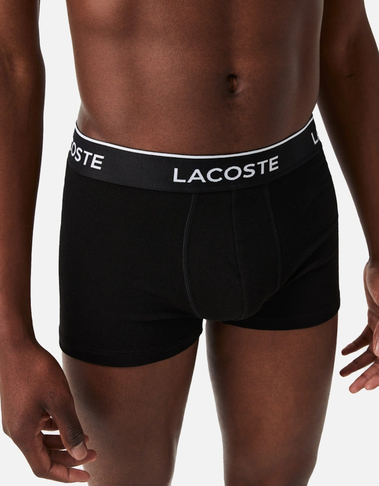 3 Pack Cotton Stretch Trunks Black