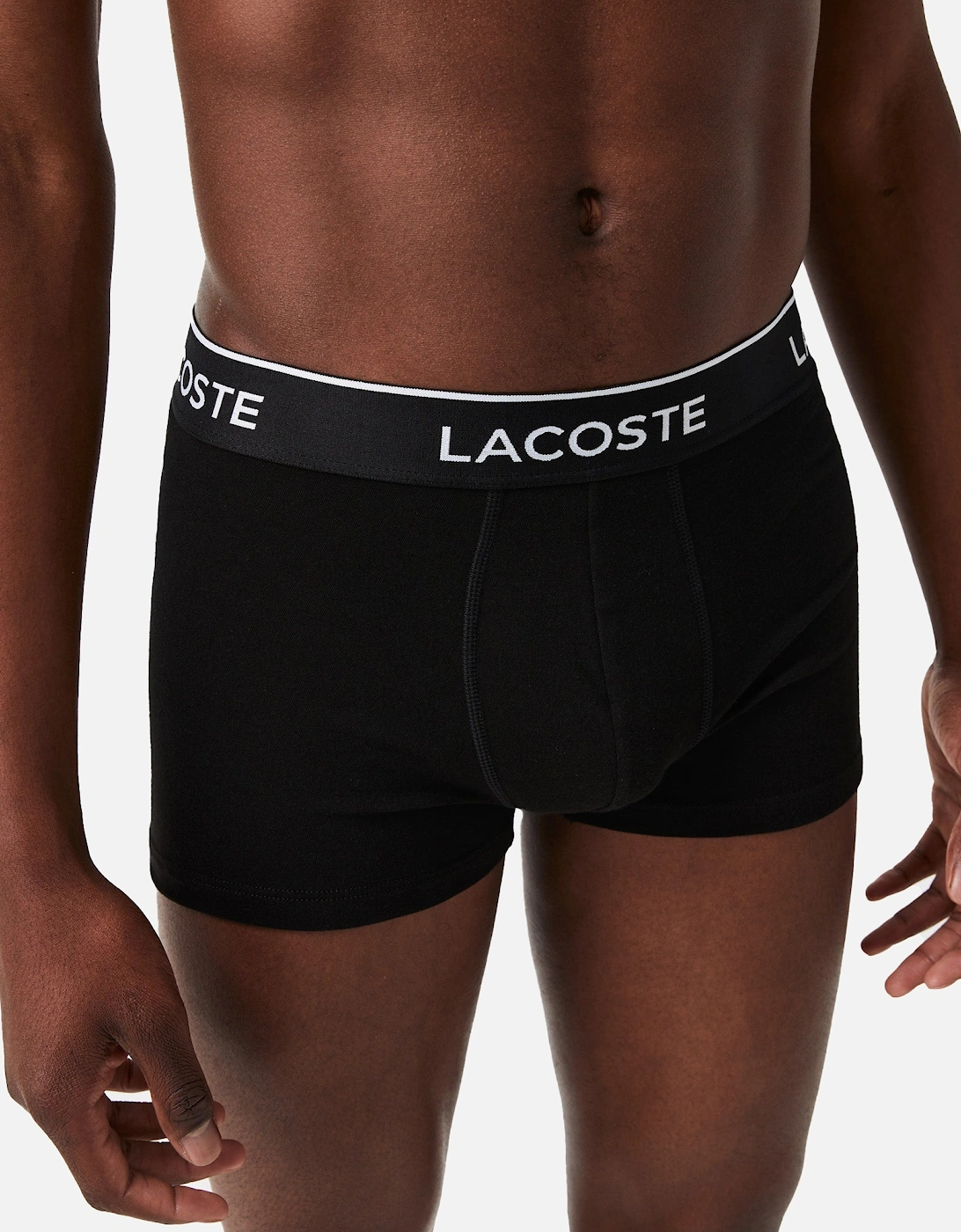 3 Pack Cotton Stretch Trunks Black